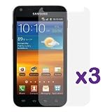 Fosmon Crystal Clear Screen Protector Shield for Samsung Galaxy S2 (Sprint) / Samsung Epic 4G Touch D710 / Samsung Within - 3 pack