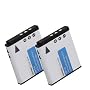 PENTAX D-LI68 Li Ion Equivalent Battery 2-Pack for Pentax Optio A40 / V10 / S10 / S12 Digital Cameras *Includes Accessory Bag & 3 Year Warranty