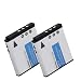 PENTAX D-LI68 Li Ion Equivalent Battery 2-Pack for Pentax Optio A40 / V10 / S10 / S12 Digital Cameras *Includes Accessory Bag & 3 Year Warranty