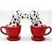 Dalmatian Dogs Teacup 3 1/2'' tall Magnetic Salt and Pepper Shakers
