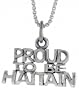 Sterling Silver PROUD TO BE HAITIAN Talking Pendant