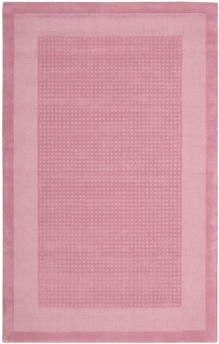 Nourison Westport Solid Pink 5.0-Feet by 8.0-Feet 100% Wool Room Size Rug