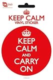 Keep Calm And Carry On Vinyl Sticker