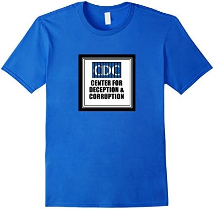 Men's CDC Center For Deception &amp;Corruption anti vax tee #vaxxed XL Royal Blue