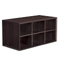 itso 1x2 Cube with Shoe Rack - Espresso