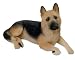 GERMAN SHEPHERD DOG Black n Tan MEDIUM Lays Figurine 388T