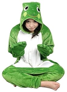 WOWcosplay Cosplay Halloween Romper Costume Party Pajamas Unisex Kigurumi Frog M