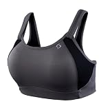  : Moving Comfort Women's Fiona Bra,Storm/Black,32C