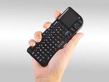 ProMini 2.4GHz Tiny Wireless Keyboard (Built-in TouchPad/Laser Pointer) - Black