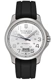 Victorinox Swiss Army Officer Automatic Silver Dial Strap Men Watch # 241371