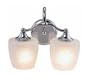 Yosemite Home Decor 1031-2CH 12.13-Inch 2-Light Bathroom Vanity, Chrome