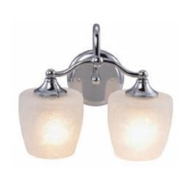 Yosemite Home Decor 1031-2CH 12.13-Inch 2-Light Bathroom Vanity, Chrome by Yosemite Home Decor