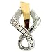 14k Two-Tone Slide 0.19 Ct Diamond Pendant
