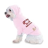 IMAGE OF Give Blood Tease A American Water Spaniel Hooded (Hoody) T-Shirt with pocket for your Dog or Cat Medium Pink