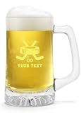 Personalized Hockey Custom Sports Team 25oz Sports Beer Mug