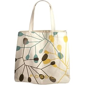Fossil Handbag - Geometric Tote (Color: Natural)