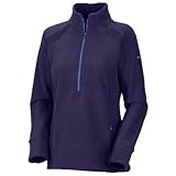 IMAGE OF Columbia Women's Just Right 1/2 Zip Fleece, Eclipse Blue/Imperial, Large