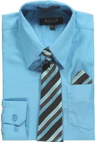 Aqua by Enrico Rossini Big Boys' Dress Shirt Set