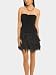 GUESS by Marciano Inez Feather Dress, BLACK (S)
