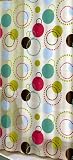 Atom Vinyl Shower Curtain Dotted Circles