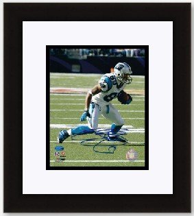 Steve Smith Autographed Carolina Panthers action 8x10 Photo - Steve Smith Authenticity -Custom Framed