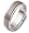6.5mm Titanium & 18 Karat White Gold Flat Style Wedding Band Ring - 4
