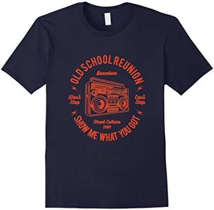 Men's Boombox Old School Reunion Men's T-shirt 3XL Navy