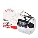 Pretime&trade; Hand Tally Counter, Hand-Held / Finger Hold Tally Counter, Metal Clicker Counter