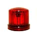 Fortune PL-300RJ Battery Powered Ultra Bright LED Standard Police Beacon, 5" Diameter x 5" Height, Red
