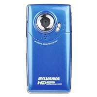 NEW SYLVANIA HD1Z SDSDHCMMC 720P HARD DRIVE POCKET VIDEO DIGITAL CAMERACAMCORDER W4X DIGITAL ZOOM HDMI & 2 LCD PEACOCK BLUE