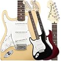 FENDER HIGHWAY 1 STRATOCASTER LINKSH&Auml;NDER PALISANDER GRIFFBRETT FLAT BLACK