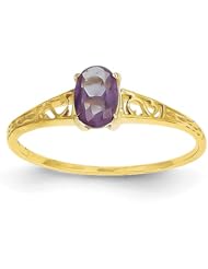 14k Yellow gold June Birthstone Ring