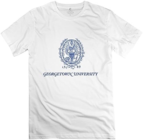 White Men's Georgetown XX-Large Round Neck T Shirt