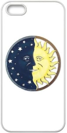 Iphone 5,5S case, The Sun and The Moon Case Cover for Iphone 5,5S,Wall Art hand painted wood cut out cell phone Case for Iphone 5,5S mikci-1068319 at miici.