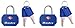 Master Lock Padlock, Keyed TSA-Accepted Luggage Lock, 1-1/4 in. Wide, Assorted Colors, 4681TBLR (Pack of 2)
