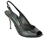 Buffalo 9377-370 Damen Sling Peep Toe Glattleder, schwarz (black)