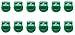 TeeJet XR Extended Range Spray Nozzle XR110015VS - 110Â° - 0.15 GPM - Green (Pack of 12)