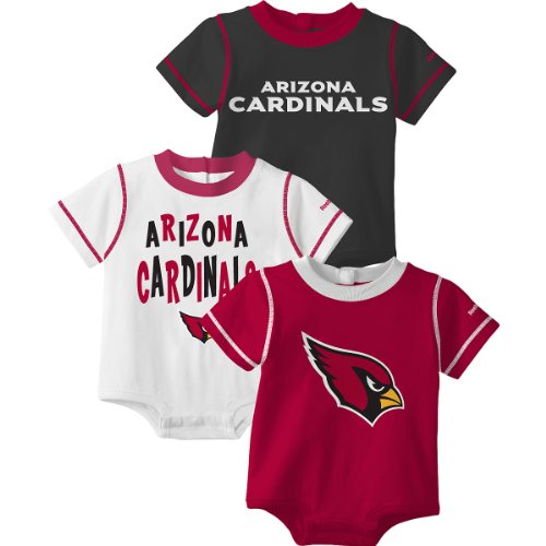 Reebok Arizona Cardinals Newborn 3 Pc. Creeper Set 6-9 Months