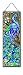 Joan Baker Designs AP201 Peacock Glass Art Panel, 5 by 16-Inch