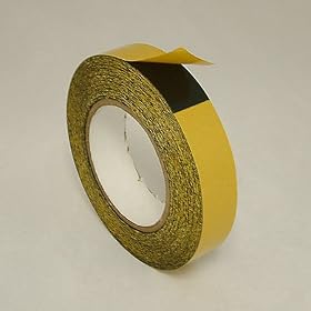 JVCC DC-4420LB Double Coated PVC Tape (Aggressive): 1 in. x 36 yds. (Black)