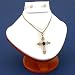 White Leather Necklace Pendant Earring Bust Display New