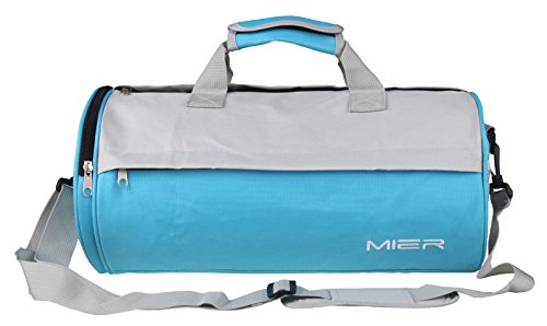 Shoe Compartment Small Sports Bag Amazon MIER Barrel Travel Sports