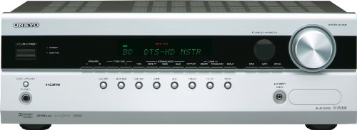 Onkyo TX-SR308 5.1 AV-Receiver (HDMI 1.4 mit 3D Video, HD-Audioformate, Universal Port, Gaming Modi) silber