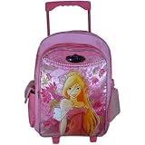 Princess Large Rolling Luggage Backpack Pink... by