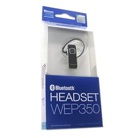 Samsung WEP350 WEP 350 Bluetooth Headset Black in Retail Packaging