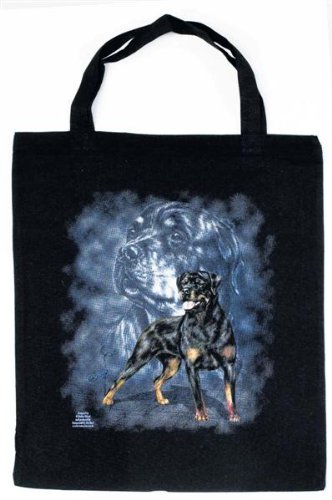Rottweiler Tasche - Christina Bötzel - Einkaufstasche Tragetasche Stoffbeutel Beutel Bag Rott Weiler Hund Hunde Geschenk Geburtstag