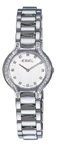 Ebel Women's 9003N18/691050 Beluga Silver Diamond Dial Watch from Ebedee