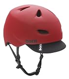 Bern Brentwood Matte Red with Visor