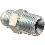 Dixon 2404 Series Zinc Plated Steel Hydraulic Fitting, Adapter, NPT Male JIC 37 Degree Flared x  NPTF Male
