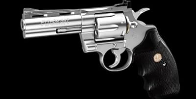 東京マルイ ガスリボルバー コルトパイソン 4インチ(ステンレス)【ガンケース付き】